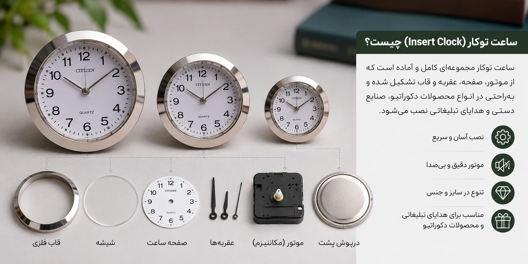 ساعت توکار (Insert Clock) چیست؟