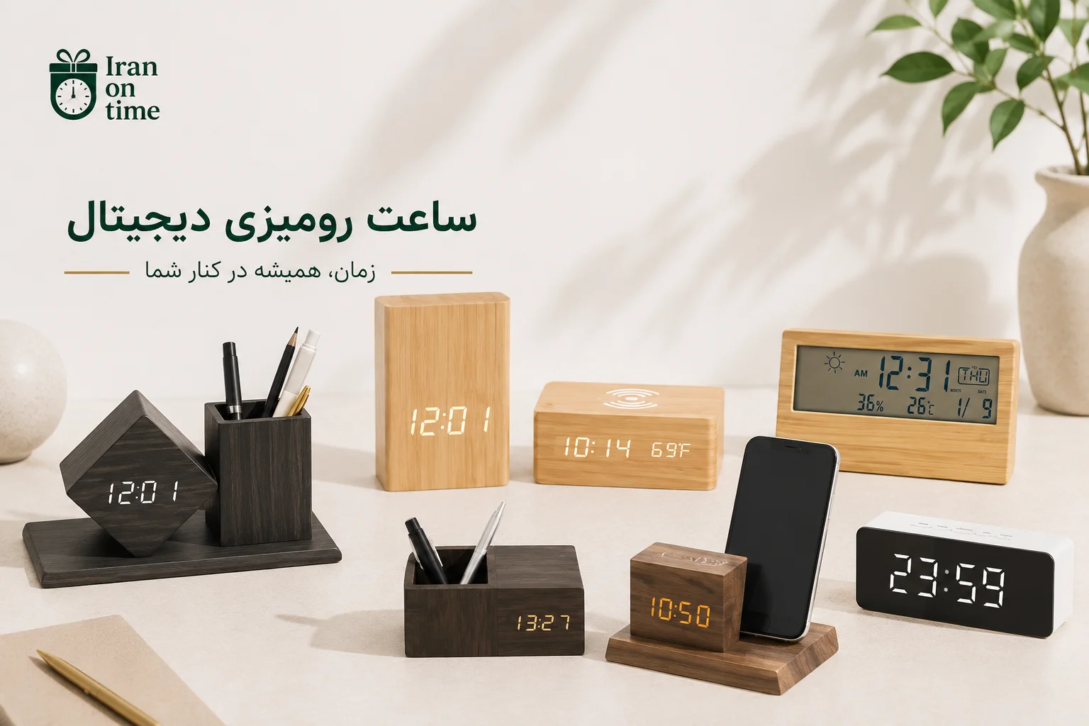 ساعت رومیزی دیجیتال